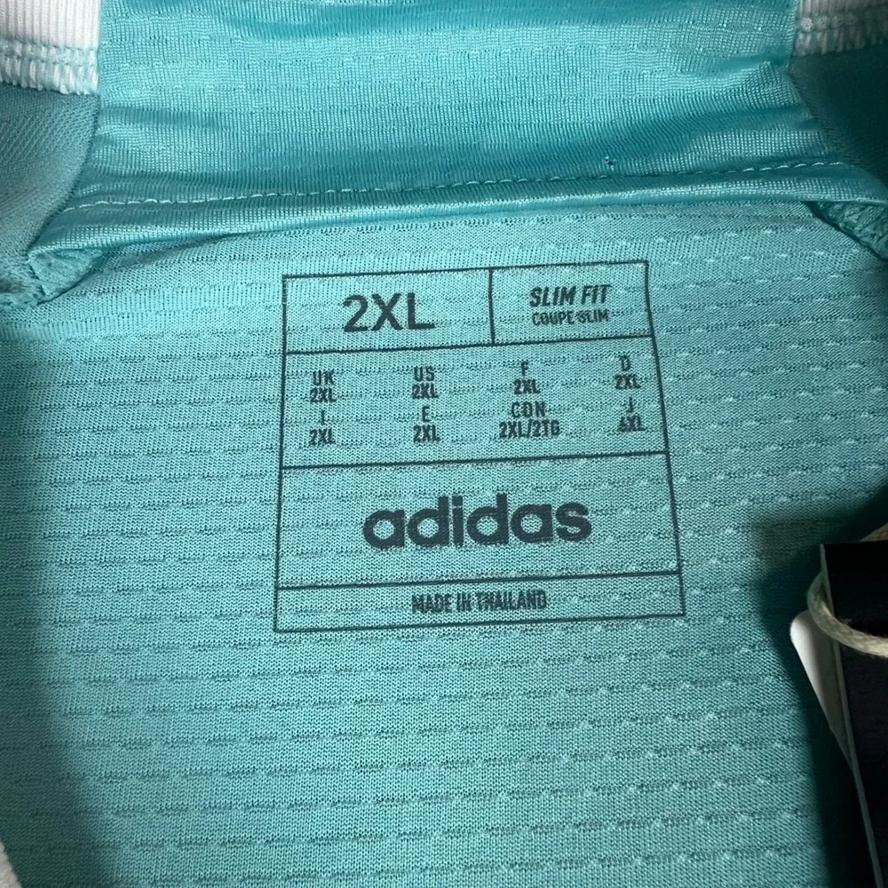 NWT Adidas Mens 2XL Inter Miami CF 2024/25 Third Authentic Jersey Aqua Orange